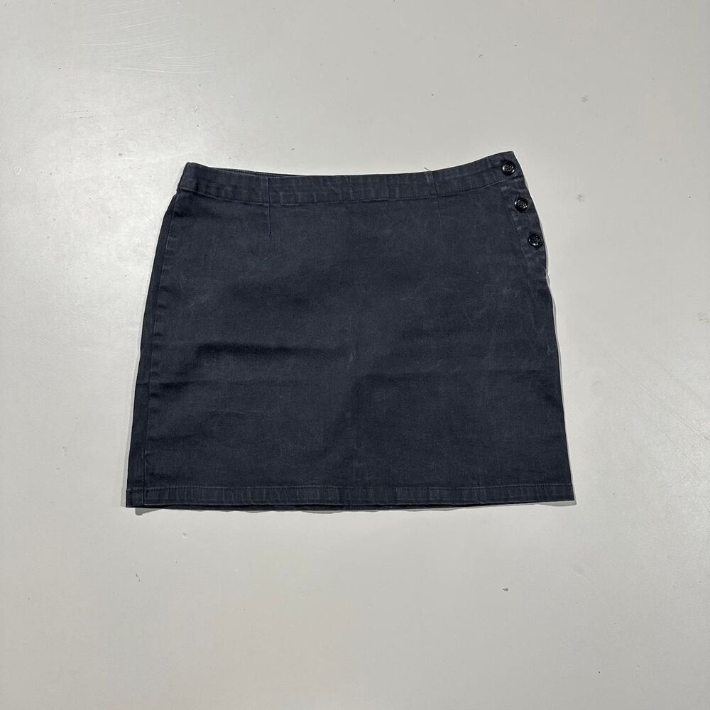 Y2K Rusty Women's Medium Black Midi Skirt with Buttons